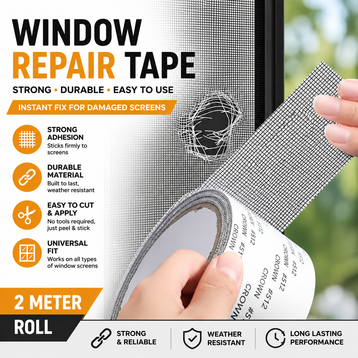 **🪟 Quick Window  Repair tape | length: 2 meter