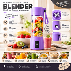 Portable Rechargeable Blender – USB Mini Smoothie & Juice Maker