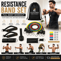 Resistance Band Set – Full Body Home Workout Kit